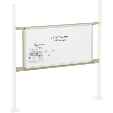 Global Industrial 36in Whiteboard Panel Kit, 48inW, Tan 319178TN